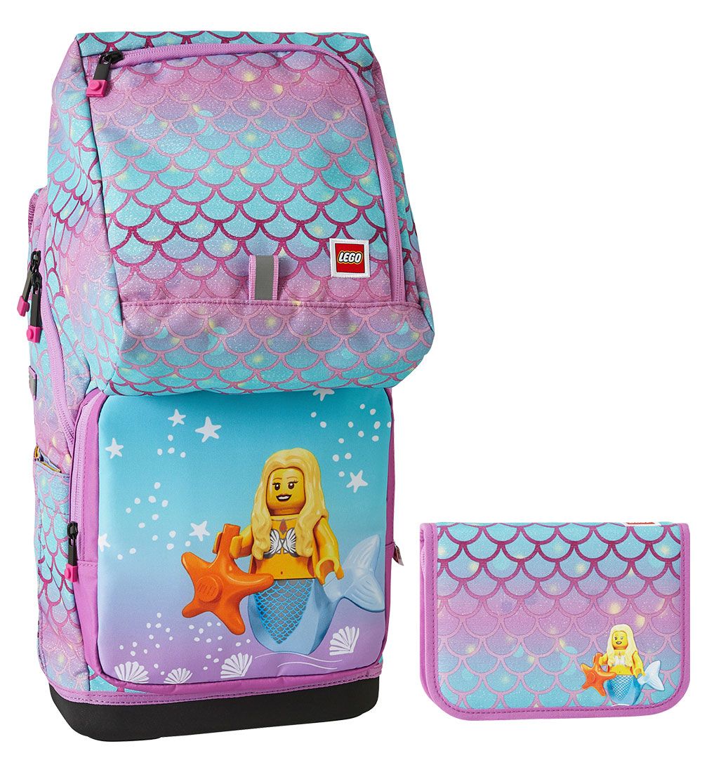 LEGO® Schulranzen-Set - Optimo - Mermaid - LEGO® Tasker - One Size - Schulranzen von LEGO® Tasker