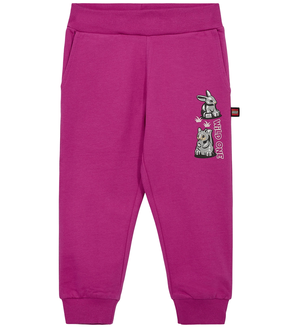 LEGO® DUPLO Jogginghosen - LWPani 700 - Pink m. Tier - LEGO® Wear - 2 Jahre (92) - Jogginghosen von LEGO® Wear