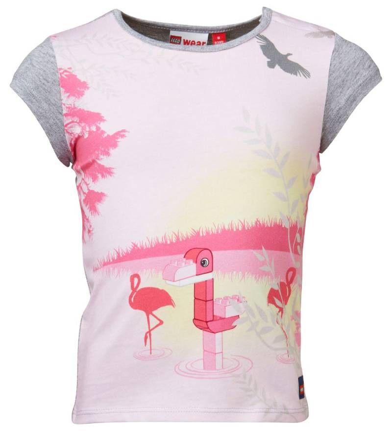 LEGO® Duplo T-Shirt - Graumeliert/Pink m. Flamingo - LEGO® Wear - 74 - T-Shirts von LEGO® Wear