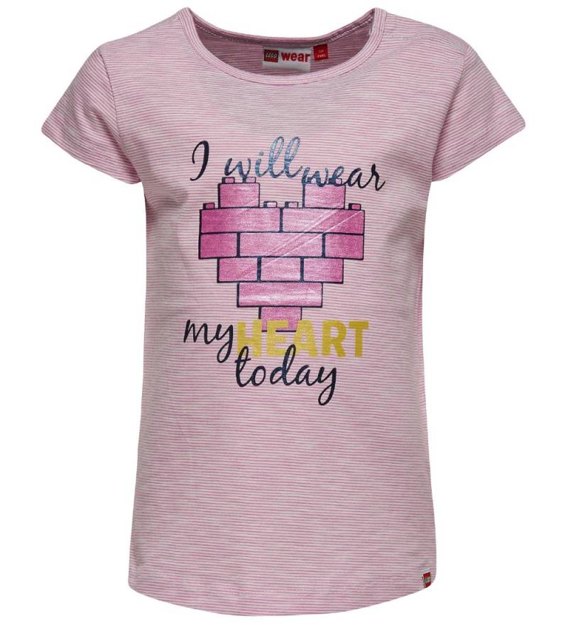 LEGO® Duplo T-Shirt - Rose Gestreift m. Herz - LEGO® Wear - 74 - T-Shirts von LEGO® Wear