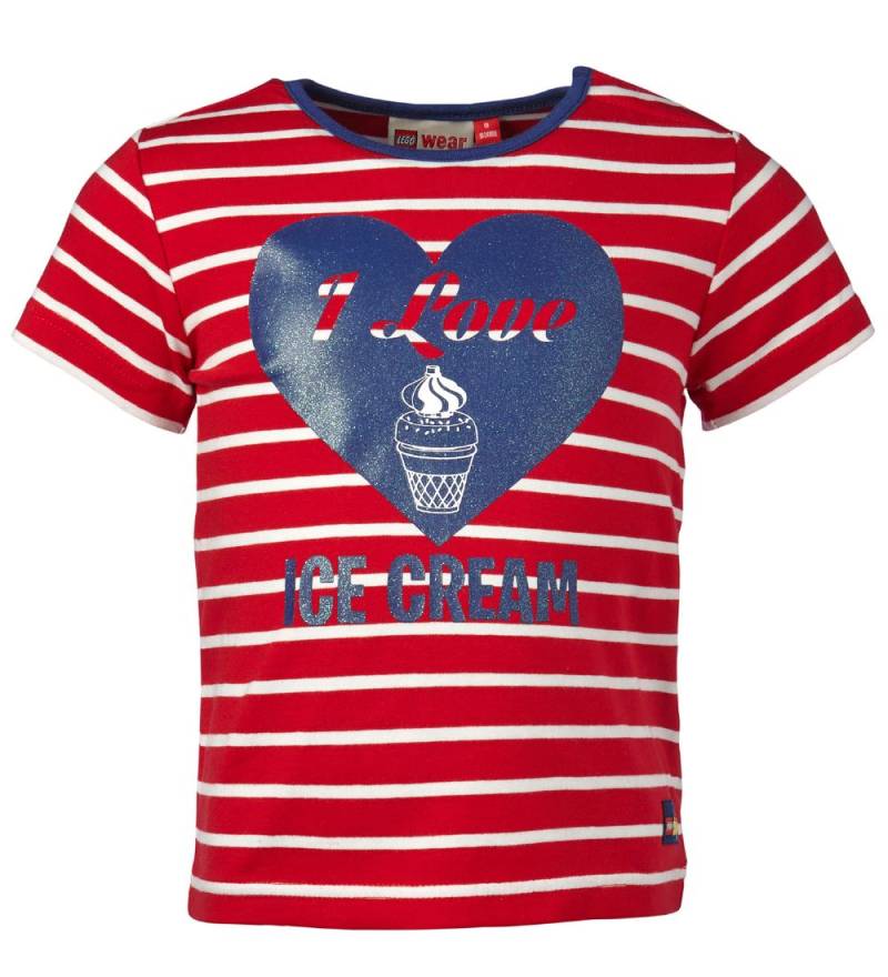 LEGO® Duplo T-Shirt - Rot/Weiß gestreift m. Herz - LEGO® Wear - 74 - T-Shirts von LEGO® Wear