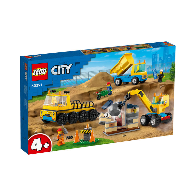 LEGO® City 60391 Baufahrzeuge und Kran mit Abrissbirne von lego®