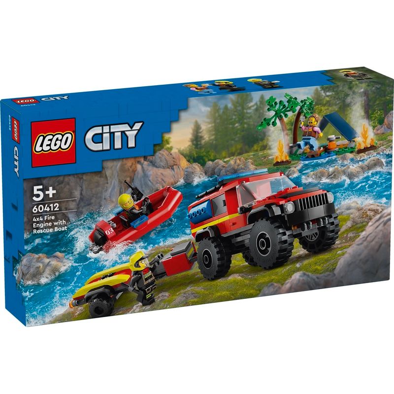 LEGO® City 60412 FEUERWEHR-GELÄNDEWAGEN MIT RETTUNGSBOOT von lego®