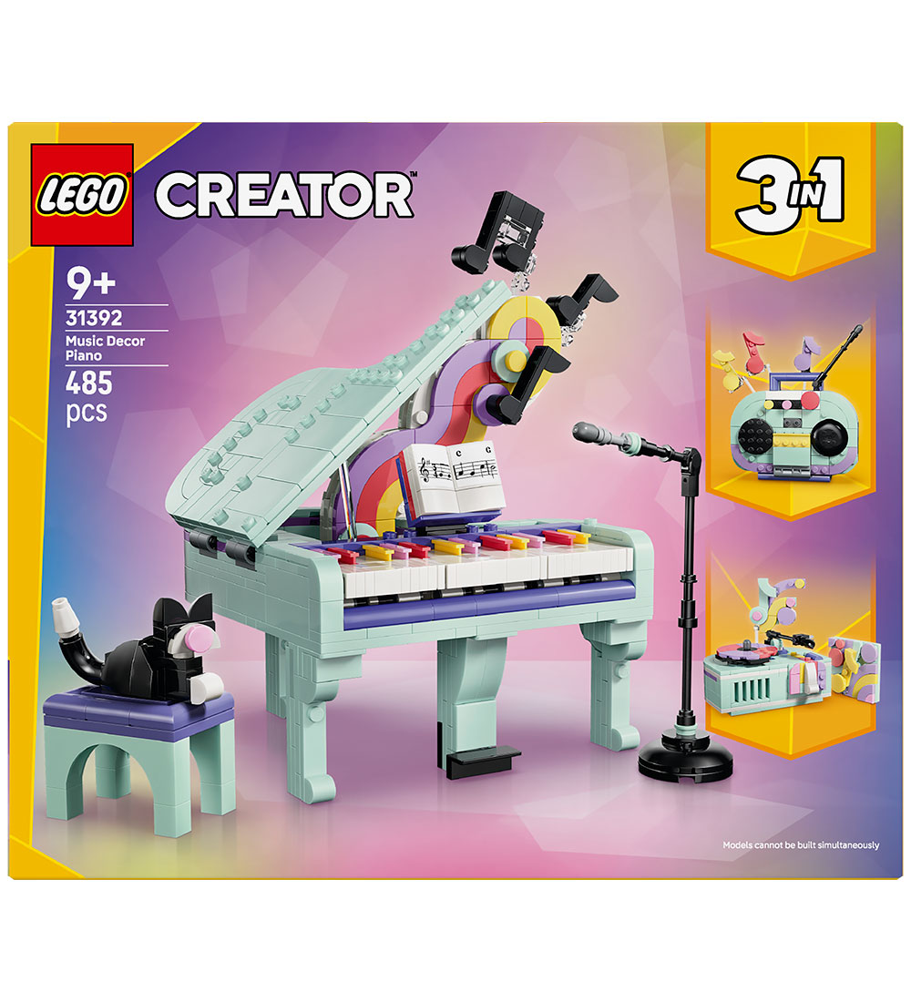 LEGO® Creator - 3-in-1 Musikdekoration: Klavier mit Katze 31392  - LEGO® - One Size - Klötze von LEGO®