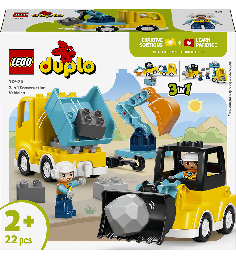 LEGO® DUPLO - 3-in-1 Baumaschinen 10475 - 22 Teile - LEGO® - One Size - Klötze von LEGO®