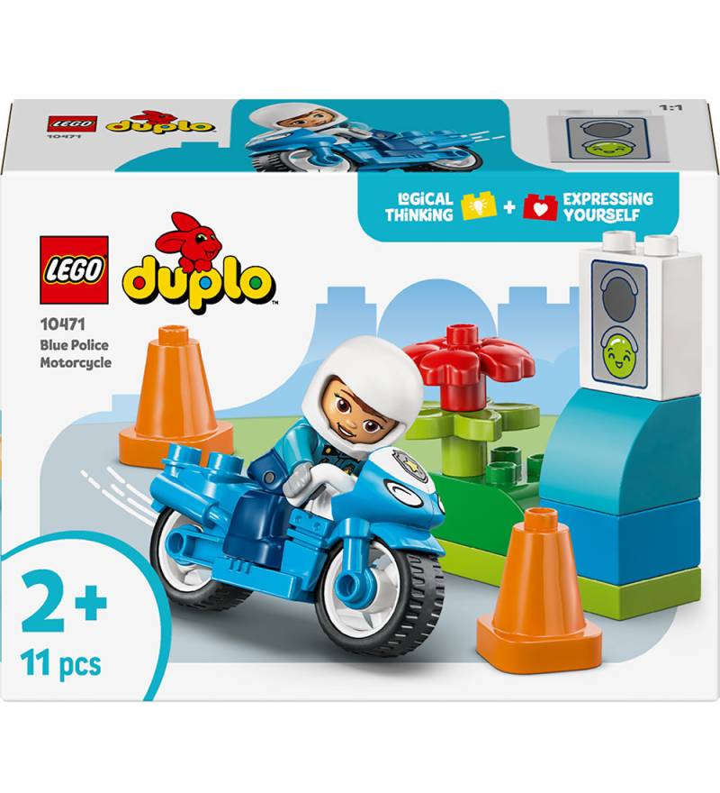 LEGO® DUPLO - Blaues Polizeimotorrad 10471 - 11 Teile - LEGO® - One Size - Klötze von LEGO®