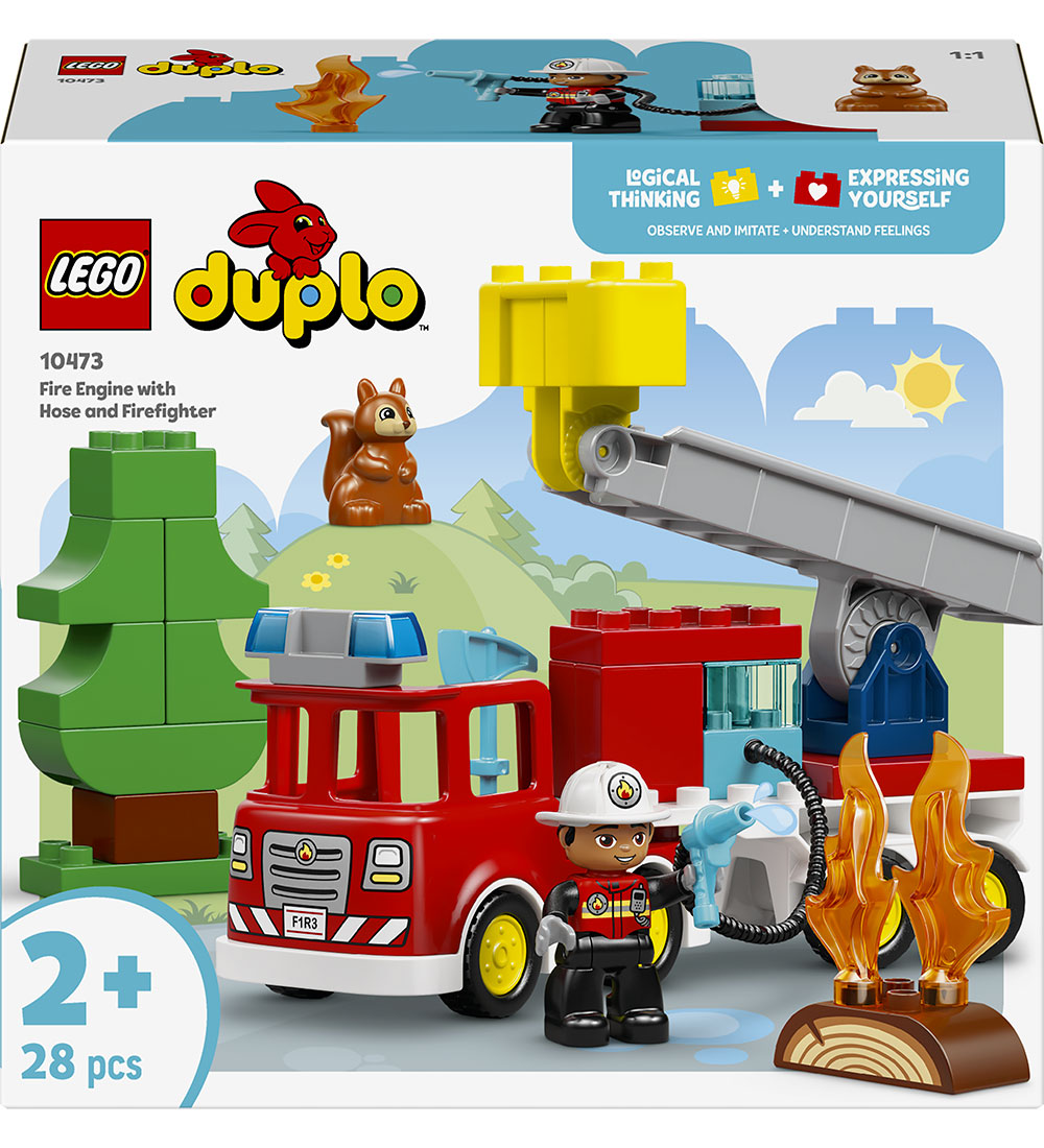 LEGO® DUPLO - Feuerwehrwagen mit Schlauch und Feuerwehrmann 1047 - LEGO® - One Size - Klötze von LEGO®
