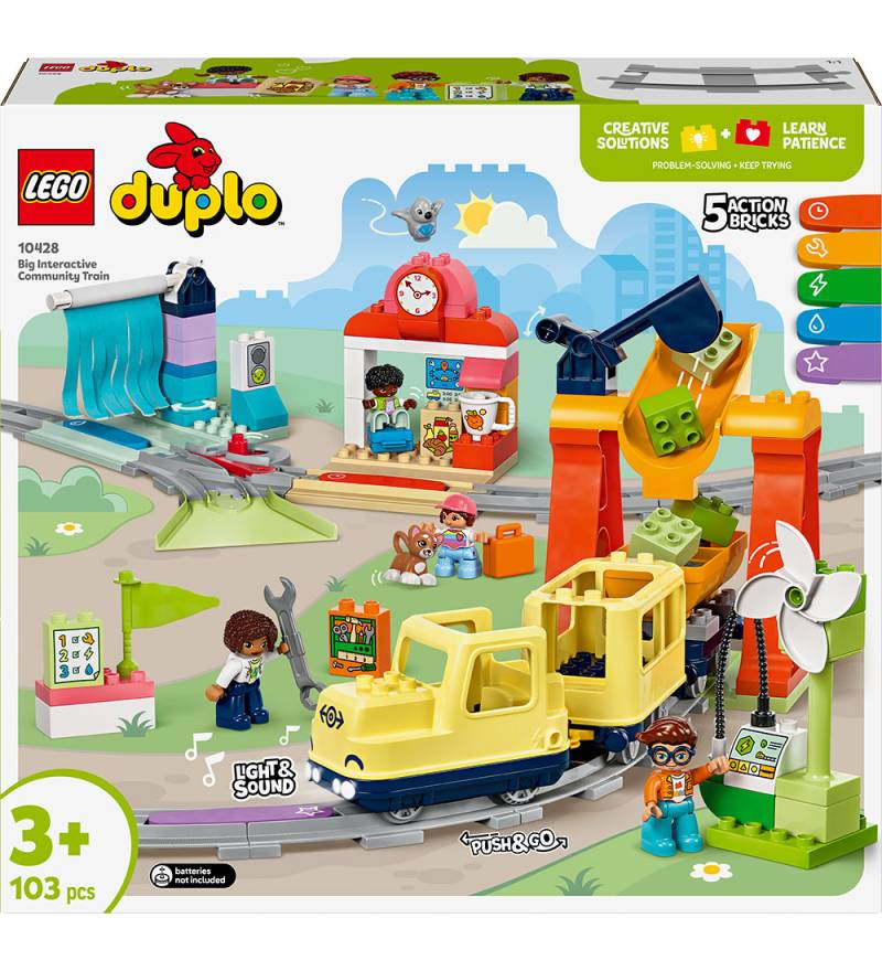 LEGO® DUPLO - Großer interaktiver Nahverkehrszug 10428 - 103 Tei - LEGO® - One Size - Klötze von LEGO®