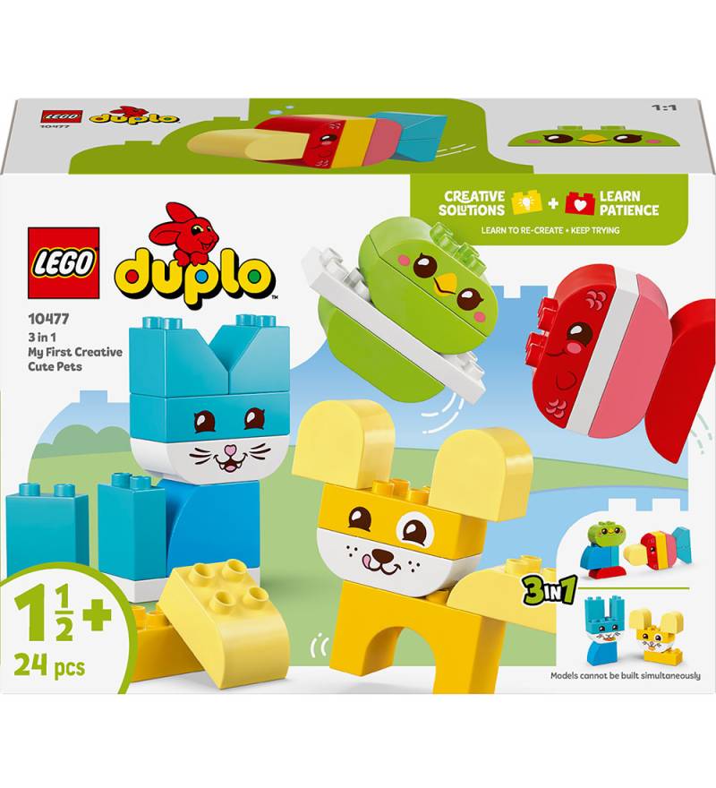 LEGO® DUPLO - Kreativ süße Haustiere 10477 - 3-in-1 - 24 Teile - LEGO® - One Size - Klötze von LEGO®