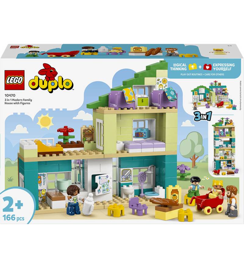 LEGO® DUPLO - Modernes Einfamilienhaus mit Figuren 10470 - 3-in- - LEGO® - One Size - Klötze von LEGO®