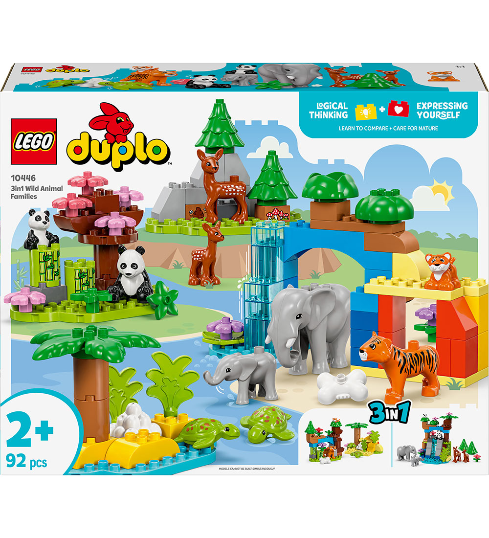 LEGO® DUPLO - Wildtier-Familien 3-in-1-Set 10446 - 3-in-1 - 92  - LEGO® - One Size - Klötze von LEGO®