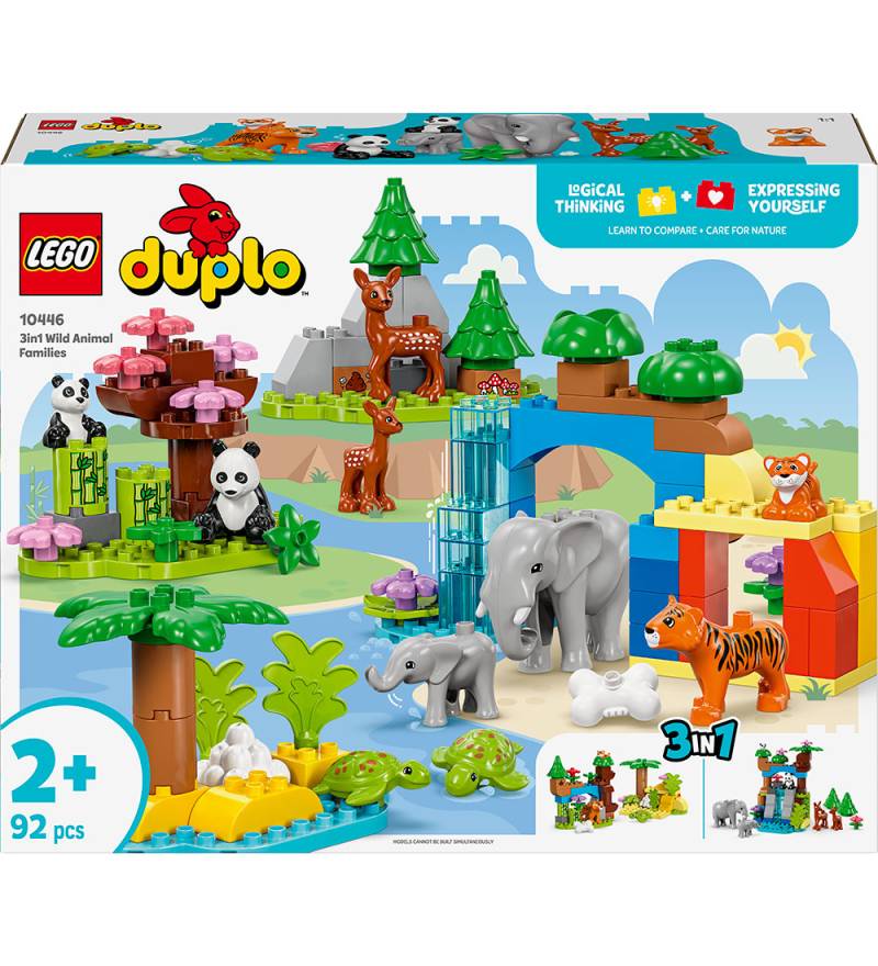 LEGO® DUPLO - Wildtier-Familien 3-in-1-Set 10446 - 3-in-1 - 92  - LEGO® - One Size - Klötze von LEGO®