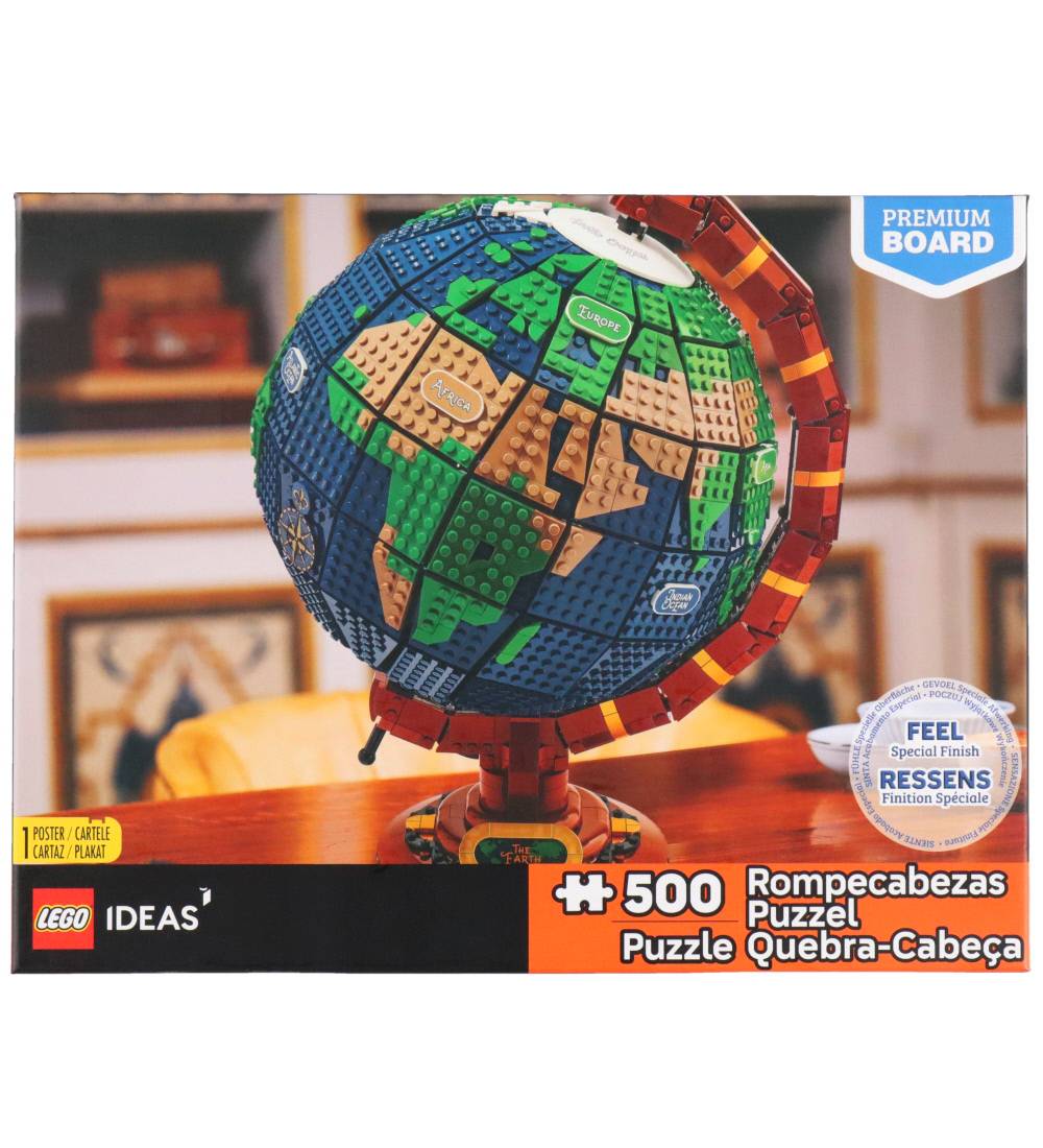 LEGO® Puzzlespiel - 500 Teile - Ideen m. Globus - LEGO® - One Size - Puzzlespiele von LEGO®