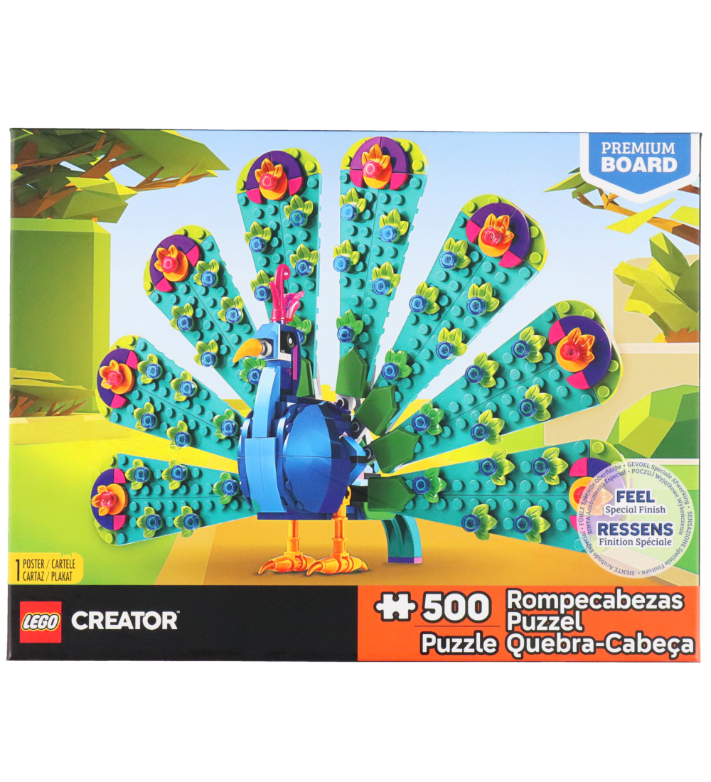 LEGO® Puzzlespiel - 500 Teile - Schöpfer m. Pfau - LEGO® - One Size - Puzzlespiele von LEGO®