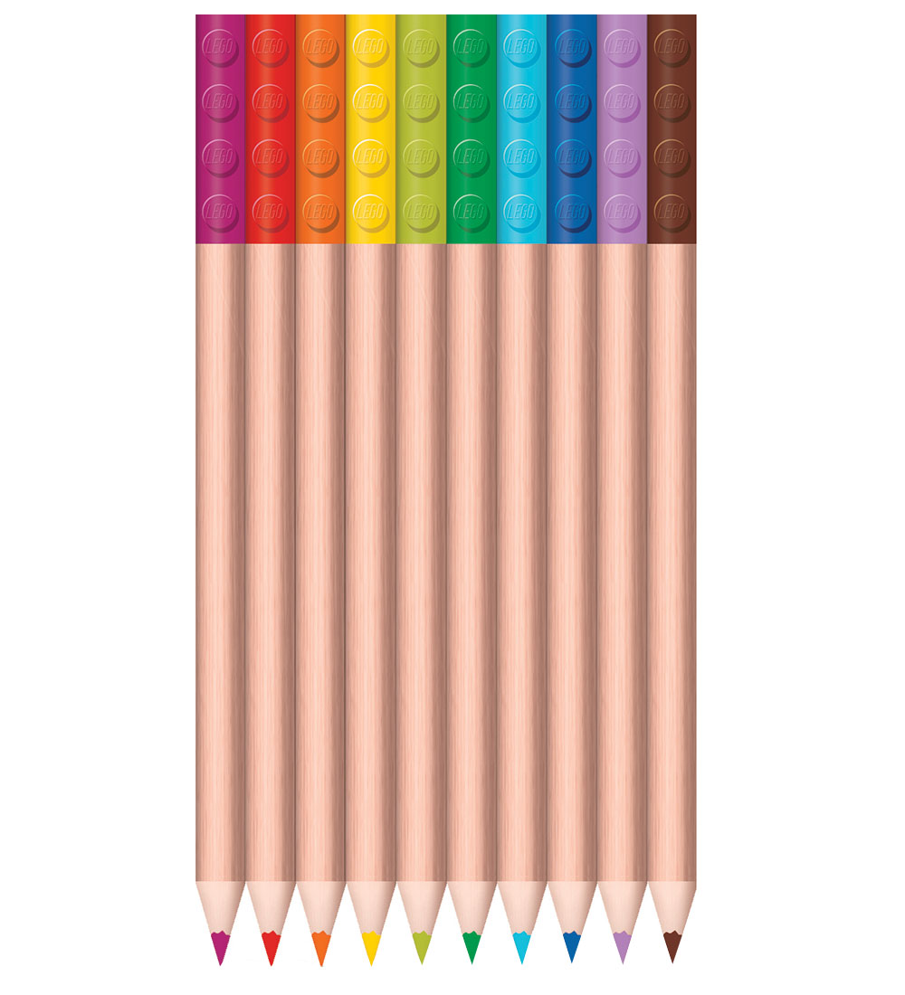 LEGO® Schreibwaren Buntstifte - 12er-Pack - Mehrfarbig - LEGO® - One Size - Buntstiftsets von LEGO®