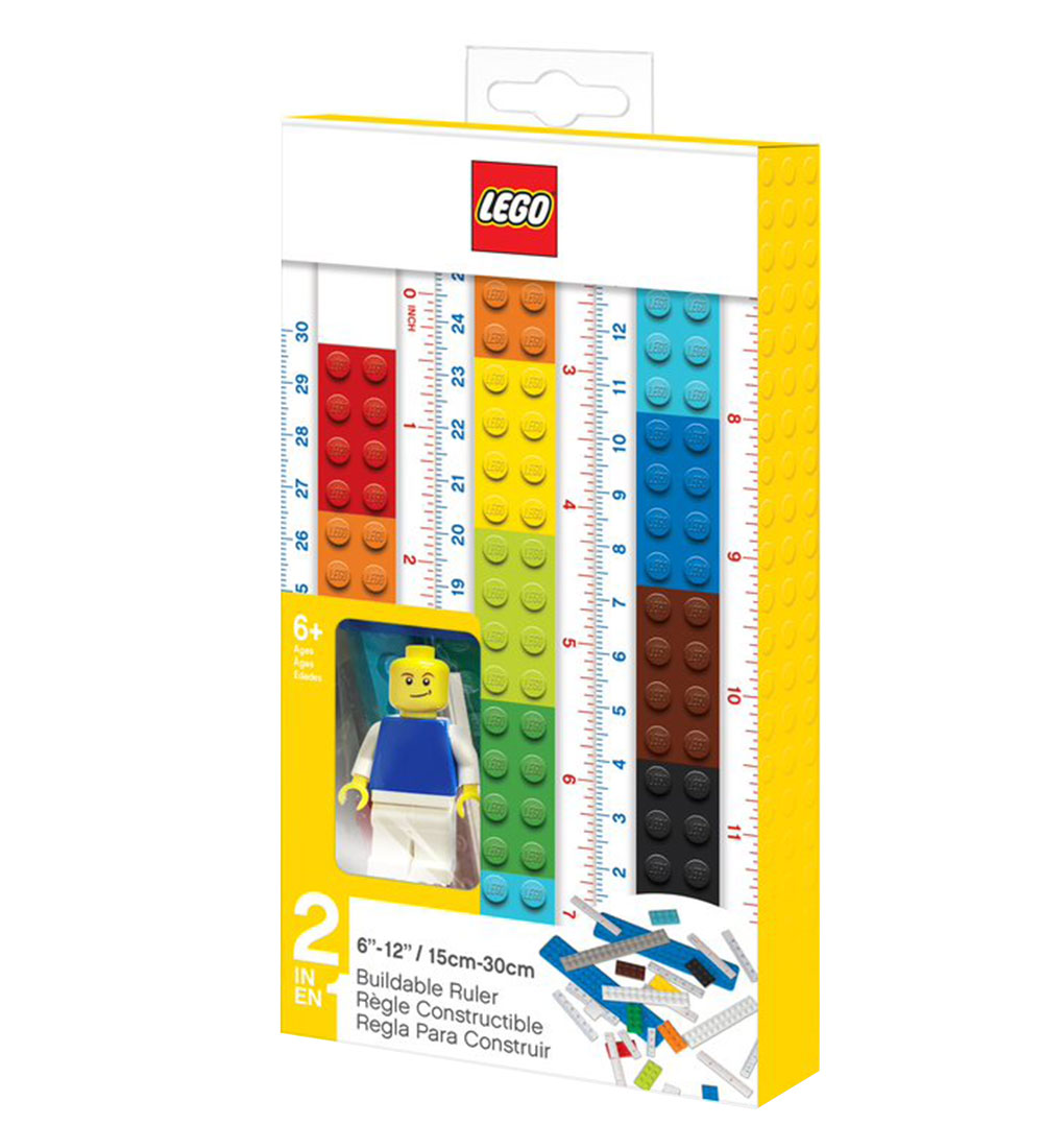 LEGO® Schreibwaren Lineal - 30 cm - Selbst bauen m. Figur - LEGO® - One Size - Lineal von LEGO®
