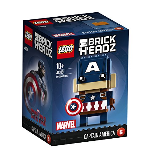 LEGO Brickheadz 41589 - Captain America, Konstruktionsspielzeug von LEGO