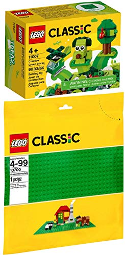 LEGO Classic 2er Set 10700 11007 Grüne Grundplatte + Grünes Kreativ-Set von LEGO