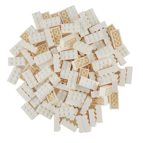 Lego® Classic Steine Weiss - 100 Stück 2x4 Bausteine - Lego® Classic Basic - Modellnummer 3001 - Ideal für Kreative Bauvorhaben und Lego® Projekte von LEGO