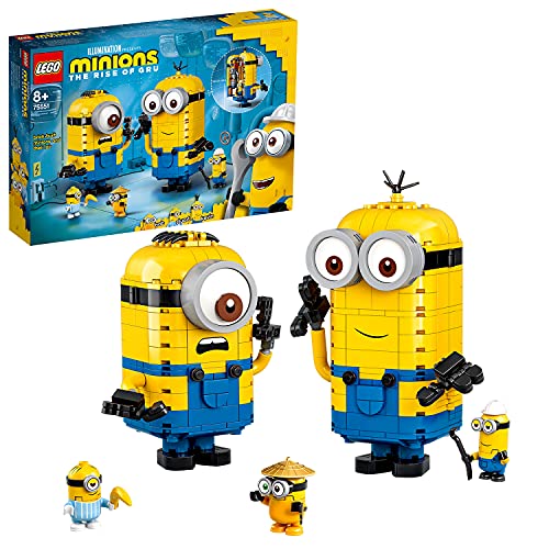 LEGO 75551 Minions Minions-Figuren Bauset mit Versteck, Spielzeug für Kinder ab 8 Jahre mit Figuren: Stuart, Kevin & Bob von LEGO Minions