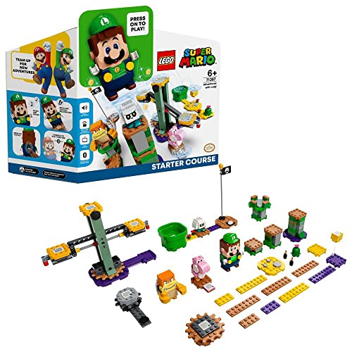 LEGO Super Mario Abenteuer mit Luigi – Starterset, Spielzeug mit Einer interaktiven Figur, modulares Set, Geschenk für Mädchen und Jungen 71387 von LEGO