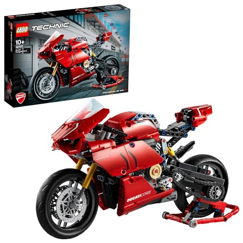 LEGO 42107 Technic Ducati Panigale V4 R Motorrad-Modell, Supermotorrad-Schaustück für Sammler, als Home- oder Büro-Deko, Modellbausatz für Kinder und Erwachsene LEGO 42107 Technic Ducati Panigale V4 R Motorrad-Modell, Supermotorrad-Schaustück für Sammler, als Home- oder Büro-Deko, Modellbausatz für Kinder und Erwachsene von LEGO TECHNIC