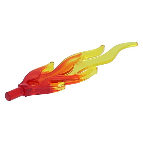 10 x LEGO® Welle abgerundet groß (Flamme)Transparent Rot von LEGO