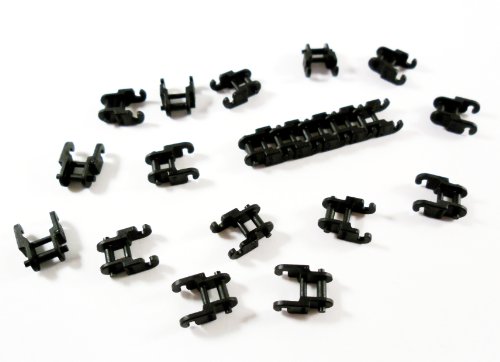20 Stück LEGO TECHNIC "Kettenglieder klein 3711" in Schwarz. von LEGO