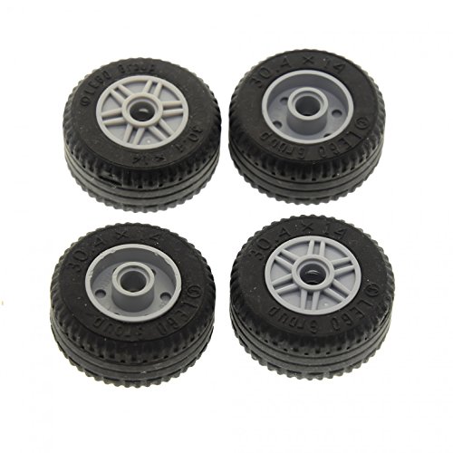 4 x Lego System Rad Schwarz Neu-Hell Grau 30.4 x 14 VR 18x14 mit Pin Loch Reifen Felge Räder 58090 55981c03 4 x Lego System Rad Schwarz Neu-Hell Grau 30.4 x 14 VR 18x14 mit Pin Loch Reifen Felge Räder 58090 55981c03 von LEGO