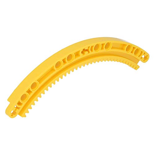 5 x LEGO® Technik, Zahnstange 11 x 11 gebogen Gelb von LEGO