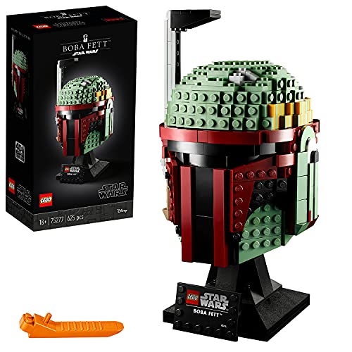 LEGO 75277 Star Wars Boba Fett Helm, Schaustück, Bauset zum Sammeln für Erwachsene, Geschenksidee für erfahrene Baumeister von LEGO