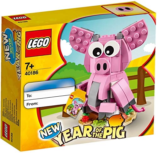 LEGO® – Das Jahr des Schweinchens Iconic Bauspiele 40186, Mehrfarbig von LEGO