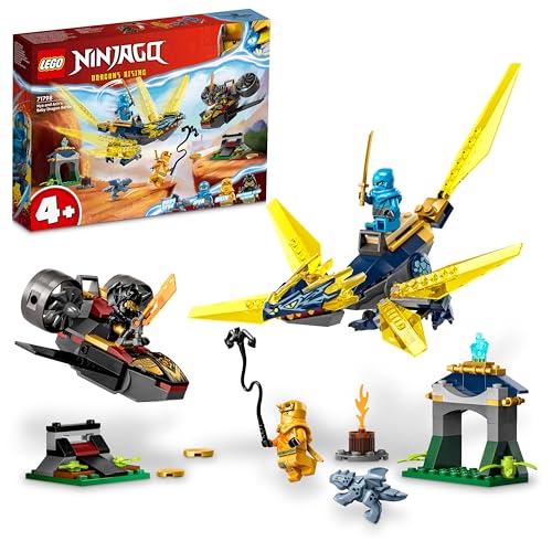 LEGO® - LEGO® Ninjago 71798 Duell zwischen Nya und Arins Babydrachen, seltenes Set von Lego