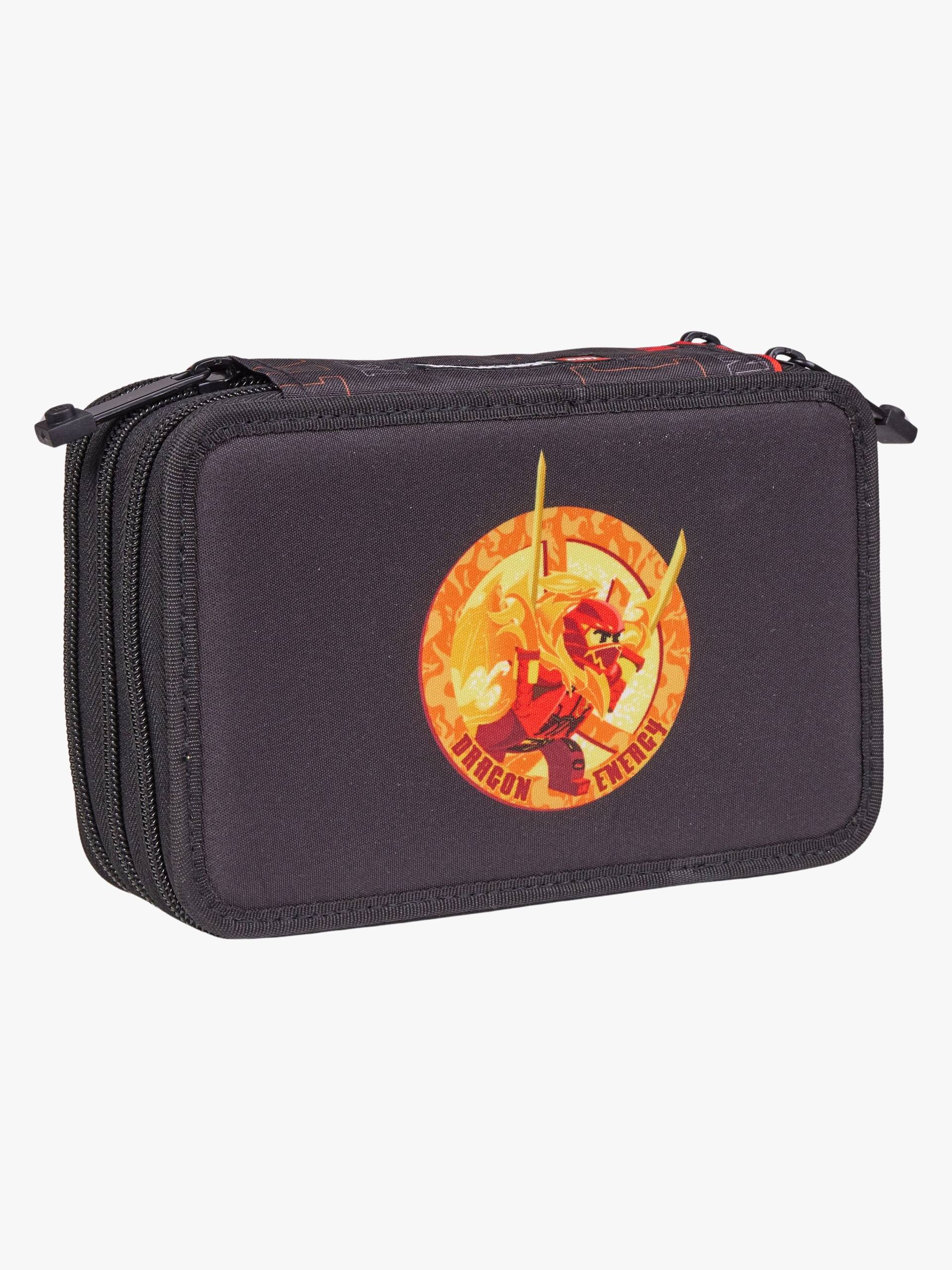 LEGO® NINJAGO® Dragon Energy Dreifach-Federmäppchen Gefüllt, Schwarz von LEGO