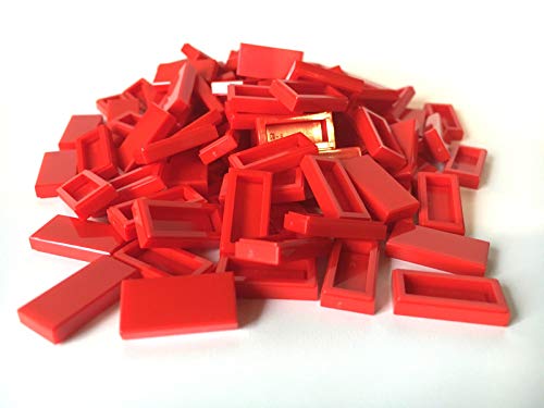 LEGO ® 100 Fliesen 1x2 in rot von LEGO