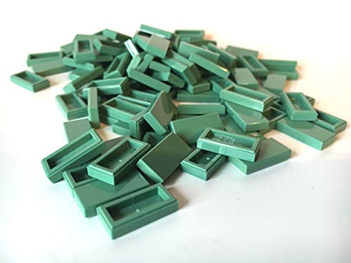 LEGO ® 100 Fliesen 1x2 in sandgrün / Sand Green von LEGO