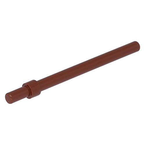 LEGO 10 x Stange 6L mit Stopp Ring Rotbraun von LEGO