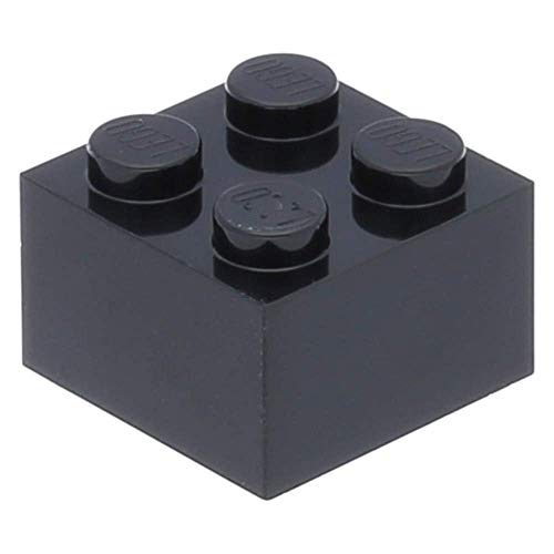 Lego Classic Basic City Bausteine 10 x Schwarze Steine 2 x 2 - Universelle Bausteine für Kreatives Bauen - Kompatibel mit Lego Bausätzen von LEGO