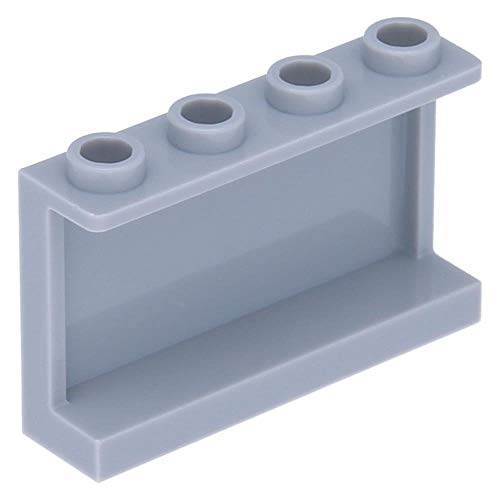 LEGO 10 x Verkleidung 1 x 4 x 2 mit Seitenverstärkung - Hellgrau von LEGO