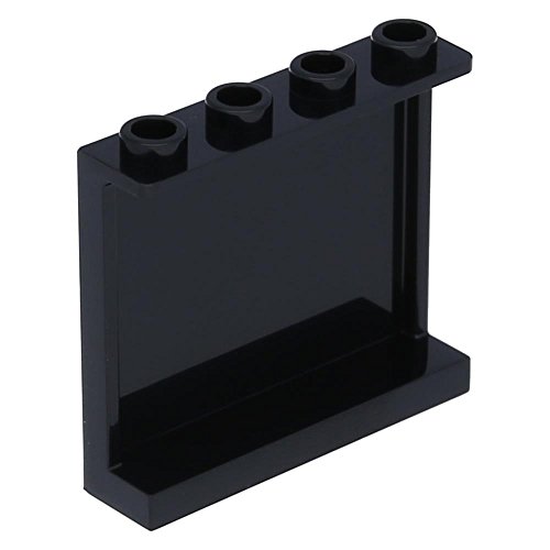 LEGO 10 x Verkleidung 1 x 4 x 3 mit Seitenverstärkung - Hohle Noppen Schwarz von LEGO