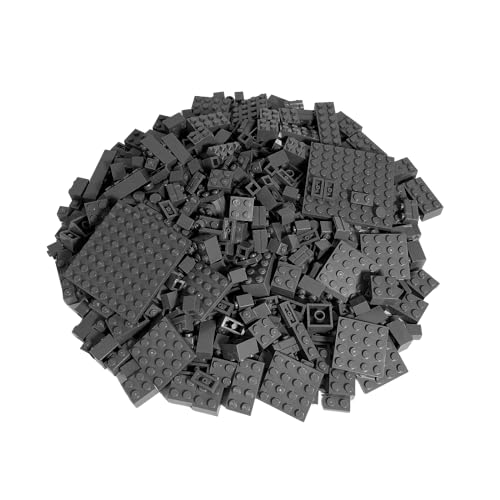 LEGO® - 100 Legosteine in verschiedenen Größen - Seltene Steine enthalten! - Neuware (Dunkelgrau) Bausteine für kreatives Bauen, Lernspielzeug, Geschenk für Mädchen und Jungen ab 3 Jahren von LEGO