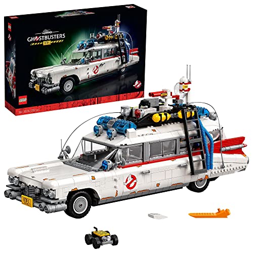 LEGO Icons Ghostbusters ECTO-1, großes Auto-Set für Erwachsene, Modellauto-Spielzeug, Geschenk zum Geburtsag für Männer, Frauen, Sie und Ihn, Ausstellungsstück für Sammler, Home-Deko 10274 von LEGO