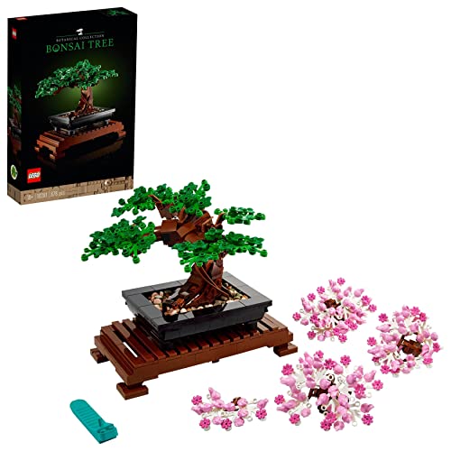 LEGO Icons Bonsai Baum Set für Erwachsene, Pflanzen Home Deko Set mit Blumen, DIY Projekte, entspannende kreative Aktivität, Geschenkidee für Mütter, Väter, Sie & Ihn, Botanical Collection 10281 von LEGO