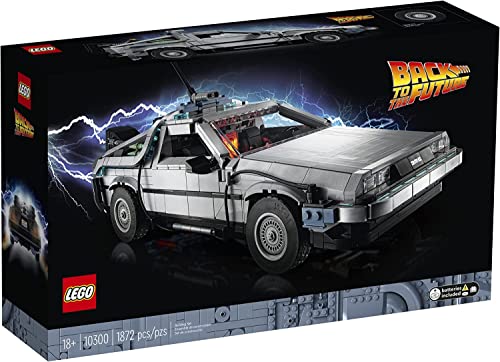 LEGO 10300 Back to The Future Time Machine，Building 1 of 3 Versions of The time-Traveling car（1872 Pieces） von LEGO