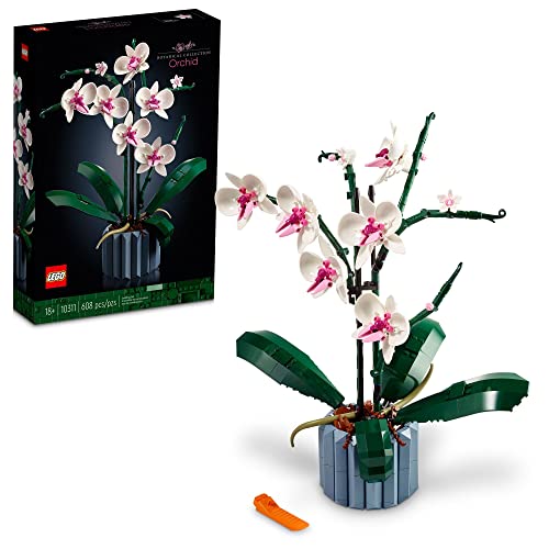 LEGO 10311 Orchidee, Pflanzendekor-Bauset für Erwachsene, baue ein Orchideen-Schaustück für zu Hause oder im Büro, 608 Teile von LEGO