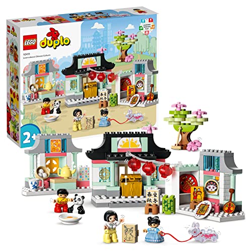 LEGO 10411 DUPLO Town Lerne etwas über die chinesische Kultur, Lernspielzeug für Kleinkinder ab 2 Jahren, mit Figuren, Spielzeug-Panda und Steinen LEGO 10411 DUPLO Town Lerne etwas über die chinesische Kultur, Lernspielzeug für Kleinkinder ab 2 Jahren, mit Figuren, Spielzeug-Panda und Steinen von LEGO