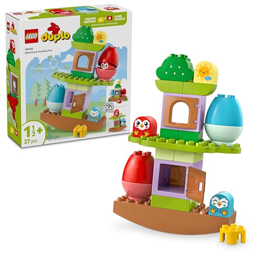 LEGO DUPLO Baum zum Balancieren und Stapeln, entwicklungsförderndes Spielzeug, Bauset für Kleinkinder ab 18 Monaten, kreatives Babyspielzeug, Lernspielzeug mit 2 Spielzeugvögeln 10440 von LEGO