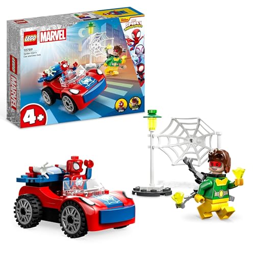 LEGO 10789 Marvel Spider-Mans Auto und Doc Ock Set, Spidey und Seine Super-Freunde, baubares Spielzeug für Jungen und Mädchen ab 4 Jahren, mit im Dunkeln leuchtenden Teilen LEGO 10789 Marvel Spider-Mans Auto und Doc Ock Set, Spidey und Seine Super-Freunde, baubares Spielzeug für Jungen und Mädchen ab 4 Jahren, mit im Dunkeln leuchtenden Teilen von LEGO