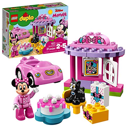 LEGO 10873 DUPLO Disney Minnies Geburtsparty, Spielzeug ab 2 Jahre, Lernspielzeug mit Bausteinen, Set mit Spielzeugauto, Minnie Mouse und Katze LEGO 10873 DUPLO Disney Minnies Geburtsparty, Spielzeug ab 2 Jahre, Lernspielzeug mit Bausteinen, Set mit Spielzeugauto, Minnie Mouse und Katze von LEGO