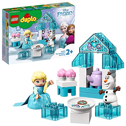 LEGO 10920 DUPLO Elsas und Olafs EIS-Café aus Die Eiskönigin II, Spielzeug aus Bausteinen mit Cupcakes und Teekanne für Kleinkinder, Mädchen und Jungen ab 2 Jahren von LEGO